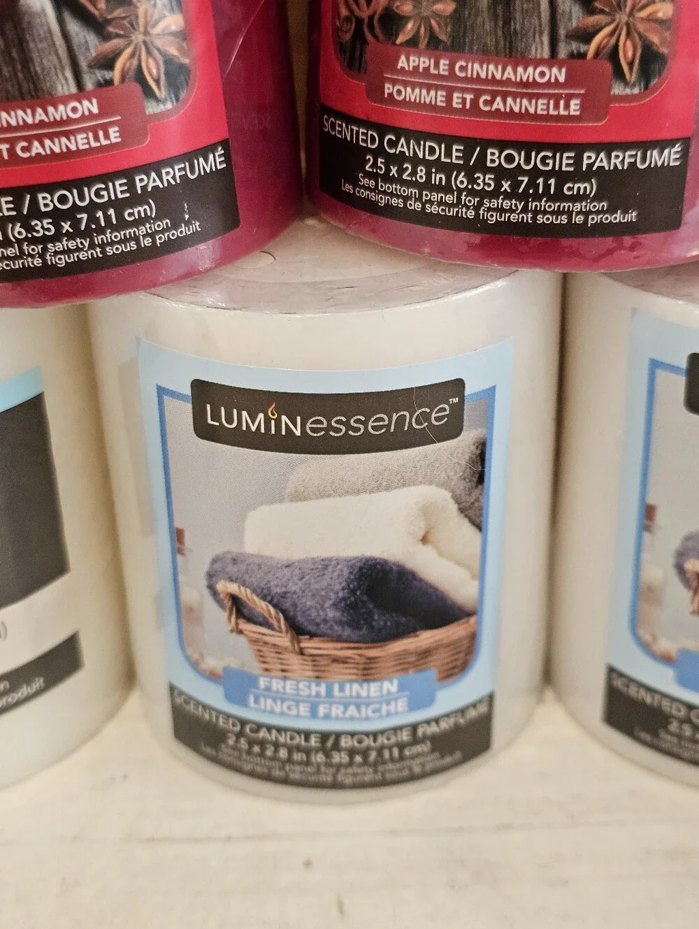 Set Of 12 Luminessence Pillar Candles 2-3/4